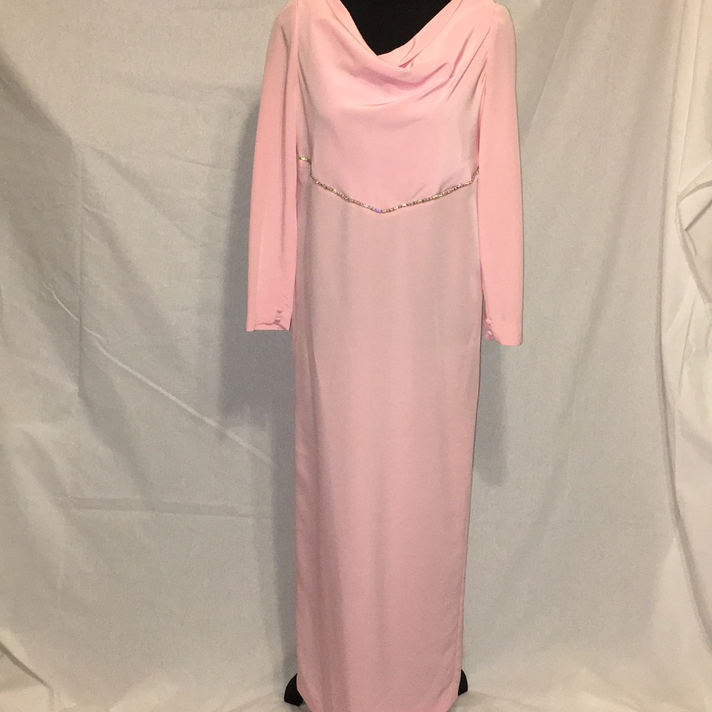 40’s/50’s? Vintage formal pink long dress